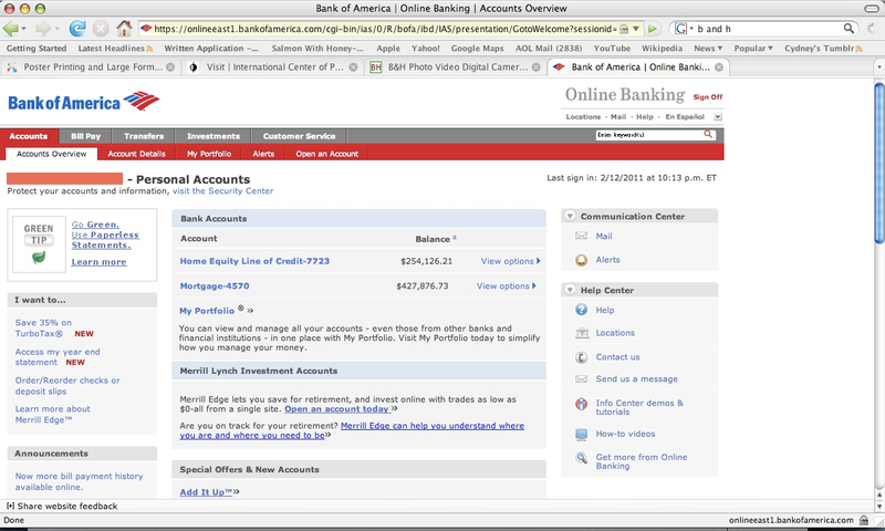 Illustration for article titled Bank of America website exposes customer accounts, data